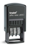 Trodat Printy Dater 4850/L2 Compact Stamp PAID=Blue DATE=Red