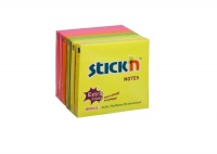 Value Stickn Extra Sticky 76x76mm Neon Assorted EH7648 (PK6)