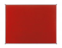 Nobo 1200x900mm Elipse Felt Board with Aluminium Trim Red DD