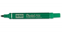 Pentel N50 Permanent Marker Bullet Tip Green PK12