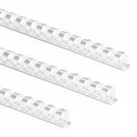 Fellowes Plastic Binding Combs A4 8mm White 5345406 (PK100)