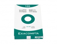 Exacompta Record Cards Lined 125x200mm White 13803X (PK100)