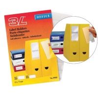 Value 3L Self Adhesive Label Holders 19x75mm 10305 (PK16)