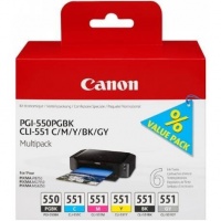 Canon PGI550PGBK/CLI551 Colours 6 Inks