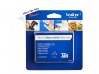 Brother Black On White Labelling Tape 12mm