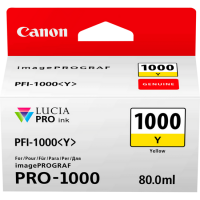 Canon LFP PFI1000 Yellow Ink 80Ml