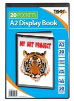 Tiger A2 Presentation Display Book Black 20 Pocket