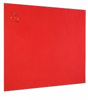 Bi-Office Unframed Red Felt Notice Board 90x60cm DD
