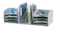Fast Paper Desktop Organizer 8 Comp Grey  DD