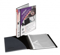 Snopake ReOrganiser Display Book A4 40 pocket Black