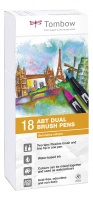 Tombow ABT Dual Brush Pen 2 tips Secondary Colours PK18