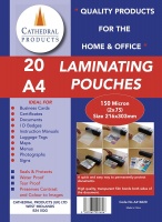 Laminating Pouch A4 150Micron Pk20