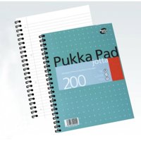 Pukka Pad A4 Jotta Pad Wirebound Ruled 200 Page PK3