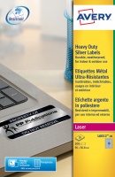 Avery Heavy Duty Labels 96x50.8mm Silver L6012-20(200Labels)