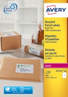 Avery LR7167-100 199.6x289.1mm QPEEL Recycled Labels PK100