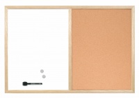 Bi-Office Combo Board Pine Frame 600mm X 400mm