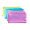 Rapesco Bright Transparent Popper Wallet DL assorted PK5
