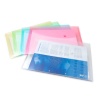 Rapesco Pastel Popper Wallet Foolscap Assorted Colours PK5