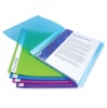 Rapesco 10 Pocket A4 Flexi Dsplay Book Assorted Colours PK10