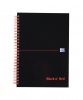 Black n Red A5 Wirebound Hardback Notebook PK5