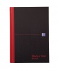 Black N Red Notebook A5 Recycled Casebound Ruled PK5