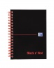 Black N Red Notebook A6 Wirebond Ruled 140 Page PK5