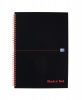 Black n Red A4 Wirebound Hardback Perforated Notebook PK5