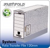 Fellowes System 120mm Folio Trans File Grey PK10