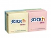 Value Stickn Sticky Notes 76x76mm Assorted Pastel 21328 (PK12)