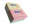 Value Stickn Sticky Notes 76x127mm Pastel Astd 21330 (PK12)