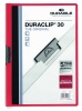 Durable Duraclip 30 Report File 3mm A4 Red 220003 (PK25)