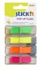 Value Stickn PopUp Flags 12mm 160 Tabs 4 Neon Colours 26017