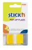 Value Stickn Pop-Up Flags 25mm 50 Tabs Yellow 26022