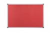 Bi-Office Maya Red Felt Notice Board Alu Frame 90x60cm