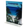 Deflecto A5 Portrait Stand-up Sign Clear