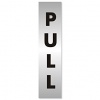 Brushed Aluminium Acrylic Pull Sign