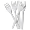 Value Forks Plastic White (Pack 100)