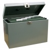 Value Cathedral Metal File Box A4 Grey
