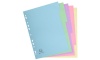 Exacompta 5 Part Coloured Recycled Plain Dividers