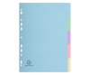 Exacompta 10 Part Coloured Recycled Plain Dividers