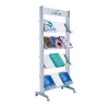 Fast Paper Wide Mobile Display With Plexiglass Shelves DD