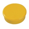 Bi-Office Round Magnets 10mm Yellow PK10