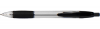 Value Retractable Ball Pen Rubber Grip 0.7mm Black (PK10)