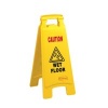 Caution Wet Floor Yellow Sign Plastic DD