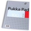Pukka Pad A4 Editor Wirebound Ruled 100 Page Metallic PK3
