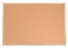 Bi-Office Cork Notice Board Wood Frame 600mm X 400mm