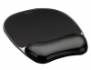 Fellowes Crystal Mouse Pad and Wrist Rest Black 9112101