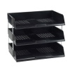 Avery Letter Tray Wide Entry Black W44BLK
