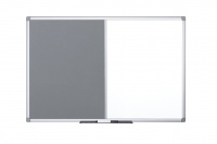 Bi-Office Maya Combo Aluminium Frame Board Grey 90x60cm DD